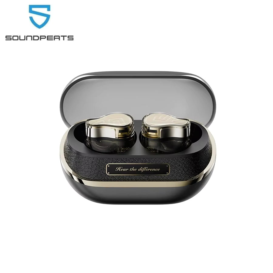 SoundPEATS H3 Wireless Bluetooth Earbuds Hybrid 3 Driver HiFi 55dB Adaptive ANC Headphones with LDAC aptX Lossless Hi-Res Audio