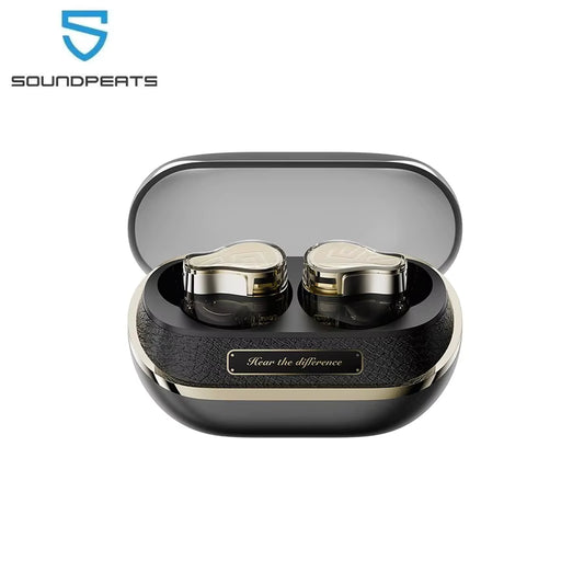 SoundPEATS H3 Wireless Bluetooth Earbuds Hybrid 3 Driver HiFi 55dB Adaptive ANC Headphones with LDAC aptX Lossless Hi-Res Audio