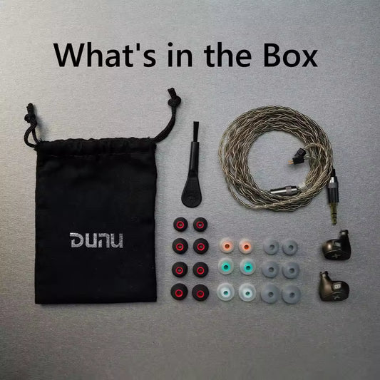 DUNU Titan X HiFi IEM Earphones Dual Magnetic Dynamic Driver Metal Alloy Housing 3.5mm/TypeC Mic Earbuds For Audiophile Gaming